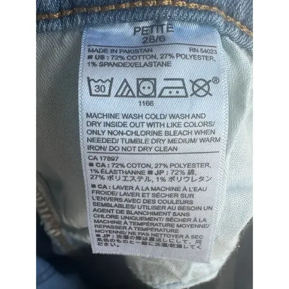 Banana Republic High-Rise Wide-Leg Jeans | Light Wash | Petite 28/6 - Picture 8 of 8